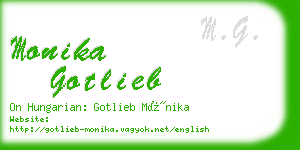 monika gotlieb business card